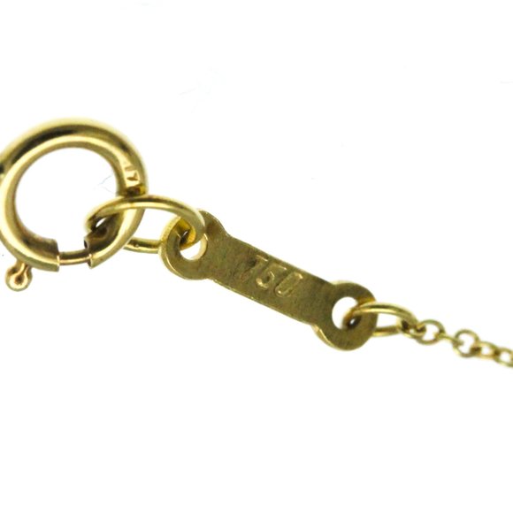 TIFFANY Yellow Gold Letter Necklace 18K Fashion Pendant (Gold) - Picture 8 of 16